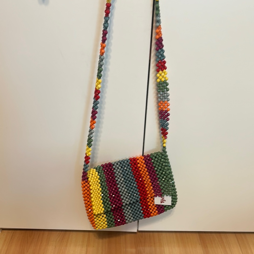 Cynthia Rowley NEW Colorful Beaded Crossbody Bag